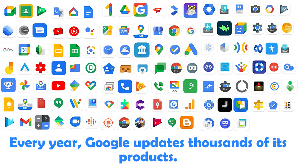 Every year, Google updates thousands of its products.