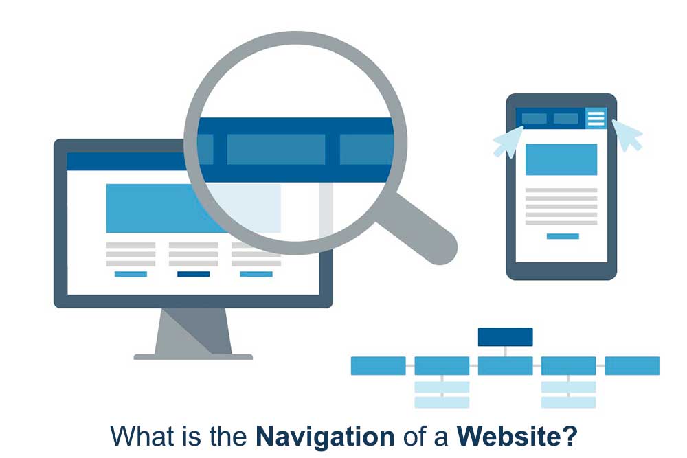 What is the navigation of a website?